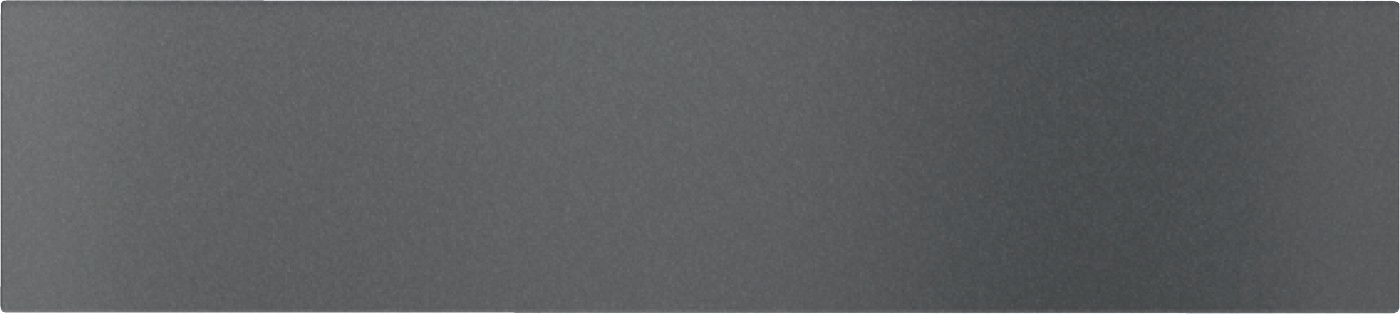 Solid dark gray textured panel, rectangular in shape
