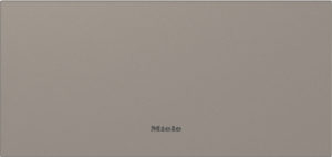 Brown textured panel with the Miele logo centered toward the bottom.