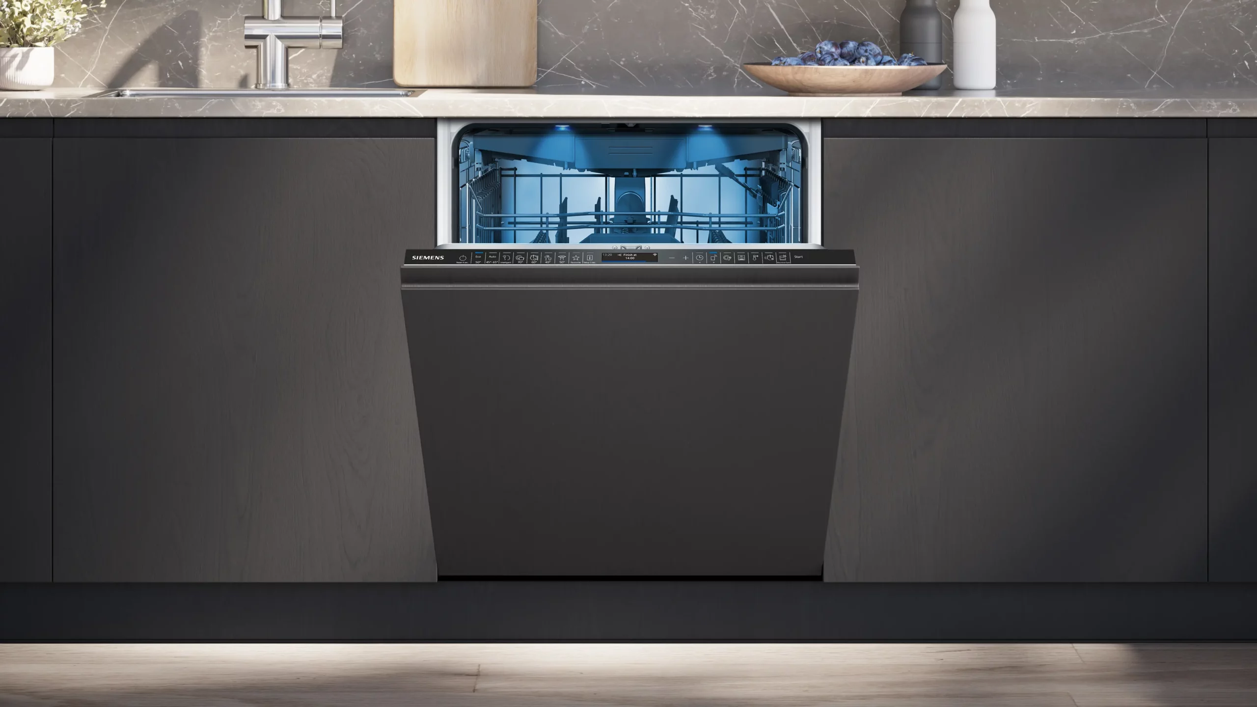 Siemens SN87TX02CE lave-vaisselle entièrement intégrable iQ700 60 cm – vue de face