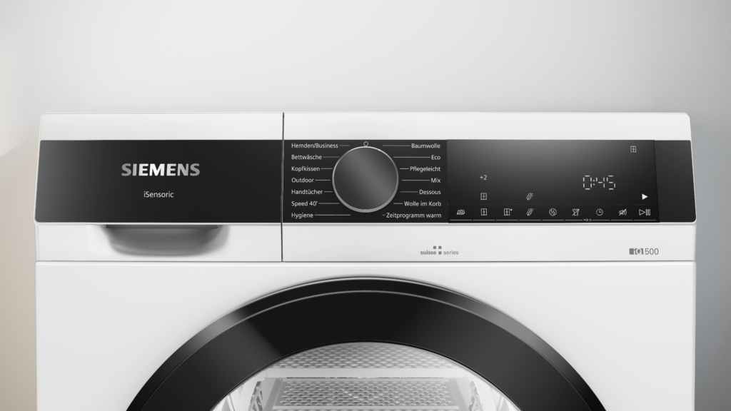 Siemens WQ33G291CH iQ500 : le sèche-linge à pompe à chaleur qui prend soin de vos textiles