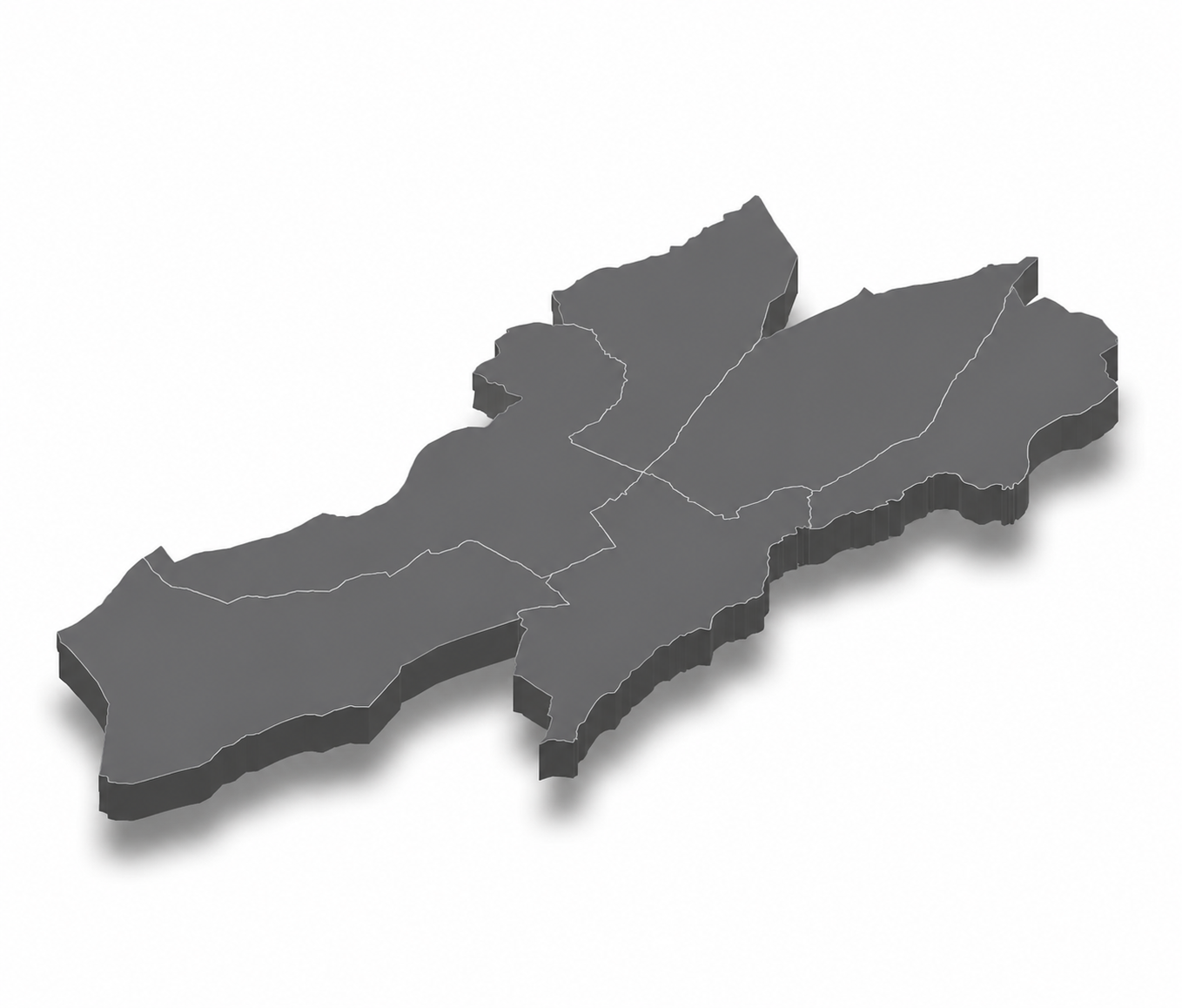 Carte du canton de Neuchâtel