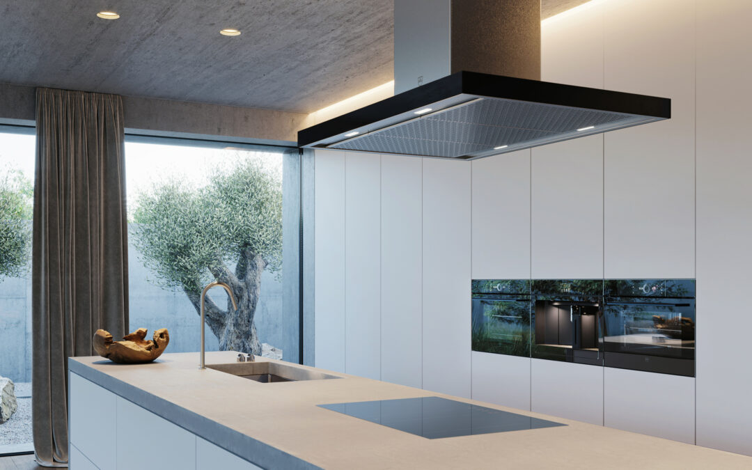 V-ZUG AiroClear Island V6000 : la hotte îlot qui redéfinit le design de cuisine