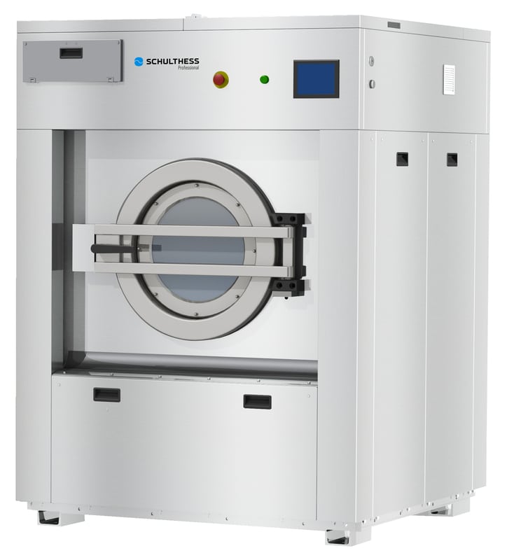 Lave-linge professionnel Schulthess maxLine 55 E à chargement frontal en acier inoxydable