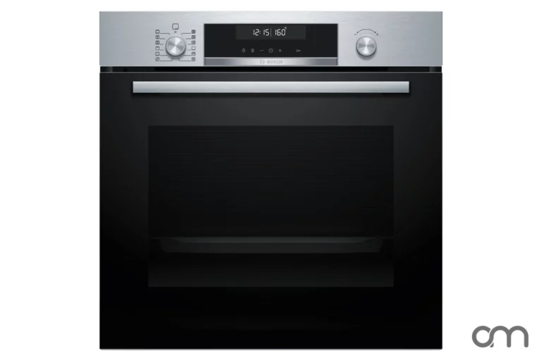 Four encastrable Bosch Série 6 HBG578BS3 en acier inoxydable, bandeau de commandes et afficheur