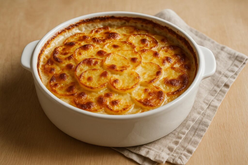 Gratin de pommes de terre au Gruyère : la recette d’automne au four combiné micro-ondes